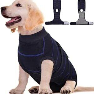 NEW! Dog Surgical Recovery Suit - Onesie - anti-lick / Anti biting 6637